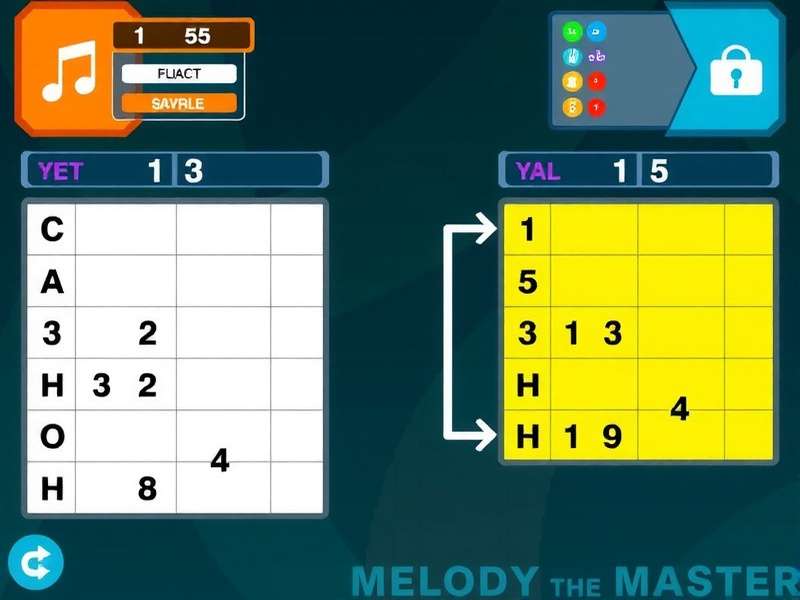 Melody Master Gameplay Screenshot Showing Note Chart